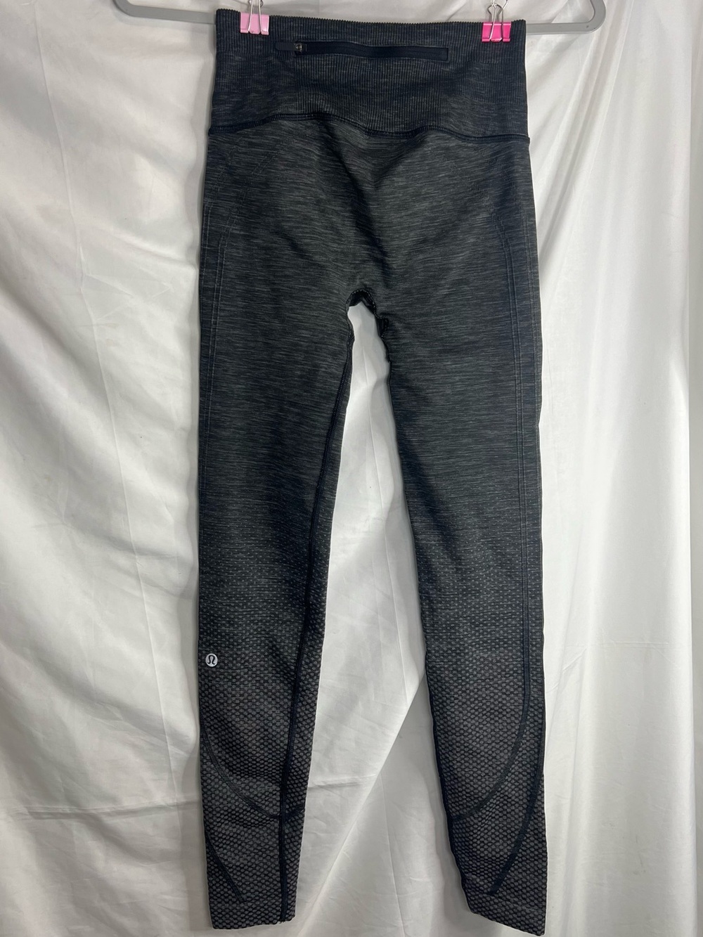 lululemon athletica Charcoal Heathered Black Textured High-Rise Leggings